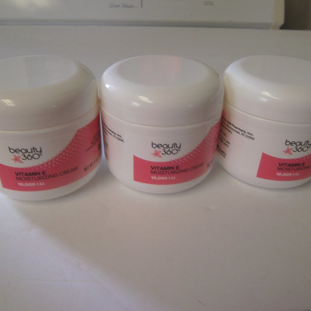 3 Jars of CVS Beauty 360 Vitamin Moisturizing Cream 4 Ozs Each